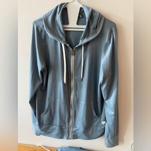 Vuori Women’s Slate Blue Zip-Up Hoodie